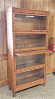 Modern Oak 4 Stack Bookcase