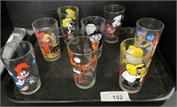 Pepsi Collection Cartoon Character Glasses.