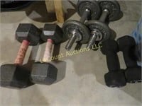 4 sets dumbell hand weights