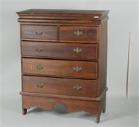 CT Queen Anne Chest, Document Drawer