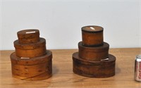 Estate Group Six Shaker Type Boxes