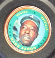 Hank Aaron 1971 Topps Baseball Coin with some edge