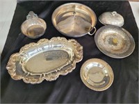 Silver plated serving dishes