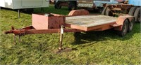 16' Flat Bed Trailer-Bad Axle- NO TITLE
