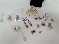 New Earrings, Pin, Crystal Spider, Earring Changes