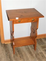 Wooden Side Table - Measures Approx. 20 x 16 1/4