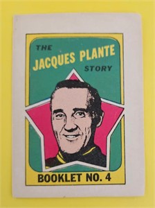 Jacques Plante 1971-72 OPC Booklet Insert