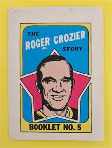 Roger Crozier 1971-72 OPC Booklet Insert