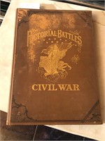 Rare Pictoral Battles of Civil War Antique Book