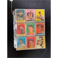 (36) 1958 Topps Baseball Cards With Stars