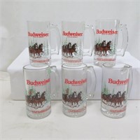 Budweiser Clydesdale Holiday Beer Mugs