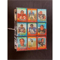 (9)1971 Topps Football Stars/hof