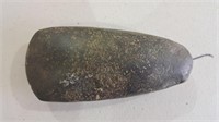 Native American axe head. Approximately 5.5