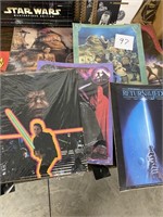 Star Wars mini posters and 3 books