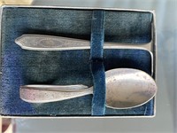 Rodgers vintage curved baby feeding spoon