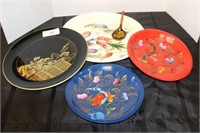 SELECTION OF HAND CRAFTED/PAINTED PLATES