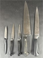 Set of Five Zwilling J.A. Henckels Germany Knives