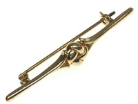 14K Brooch/Pin 1.8g Total Weight