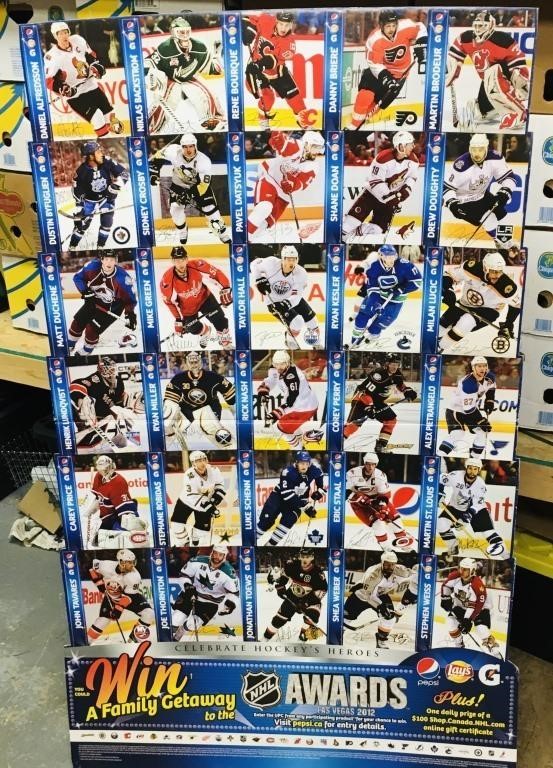 Pepsi Cardboard NHL Advertisement Sign