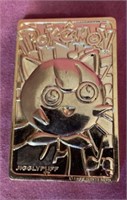 Gold plated Pokémon card