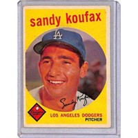1959 Topps Sandy Koufax No Creases