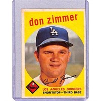 1959 Topps Don Zimmer Nice Shape