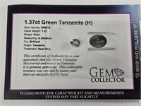 1.37ct Green Tanzanite (H)