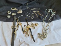 watches, earrings, necklaces, belt