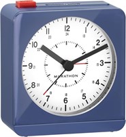 CL030053SV Classic Silent Sweep Alarm Clock