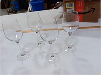 RAVENSCROFT  Crystal  Set of 4 Gass Wine Glasses 9