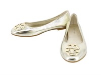 Tory Burch Metallic Ballet Flats