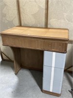 Partially Refinished Sewing Table, 31x18x31 "