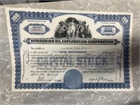 Franklin mint stock certificate MARACAIBO oil