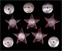 Soviet Order of the Red Star Medals with Backs (5)