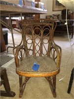 Vintage Childs Wicker rocking chair