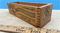 Wooden 2lb Kraft Canadian Blended Cheese Box