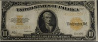 1922 10 $ GOLD CERTIFICATE VF
