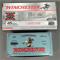 100 rnds Winchester .45 Colt Ammo