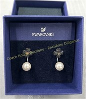 Swarovksi crystal & pearl earrings, Boucles