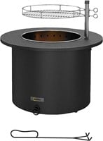 $142  Outsunny 2-in-1 Smokeless Fire Pit  BBQ Gril