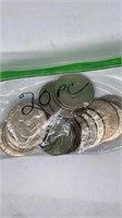 (20) Eisenhower dollars, assorted years