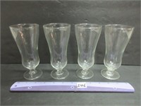 GERMAN CRYSTAL FOOTED GLASSES