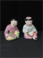 Chinese Laughing children figurines