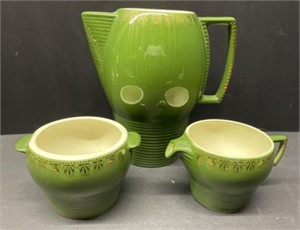 Ceramic Teapot with Sugar & Creamer