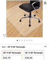 Seteol Home Office Chair Mat for Hardwood Floor,