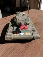 Vintage Army M- 41 battery-operated toy tank