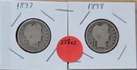 2X BID - 1897, 1898 BARBER QUARTERS