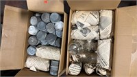 2 Boxes of Glass Jars and Lids (Various Sizes)