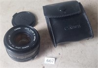 Canon FD 50mm F 1.8 Lens
