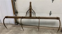 Primitive Horse Drawn Hay Fork w/ 4 Prongs